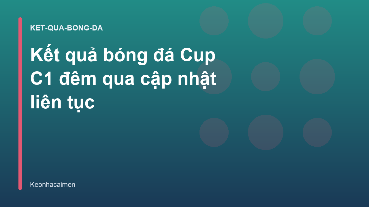 Kết quả bóng đá Cup C1 đêm qua cập nhật liên tục